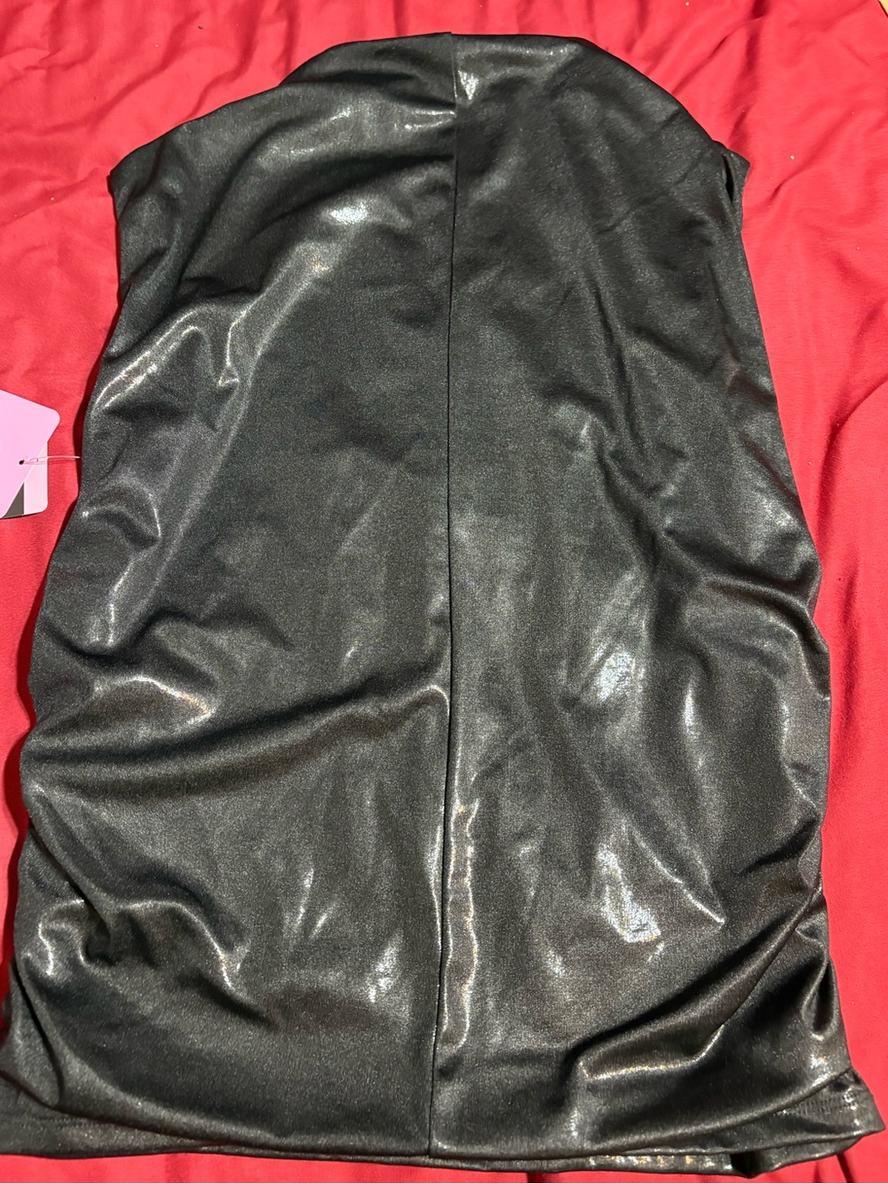 Express Black Mock Neck Tank Top - Picture 3 of 5